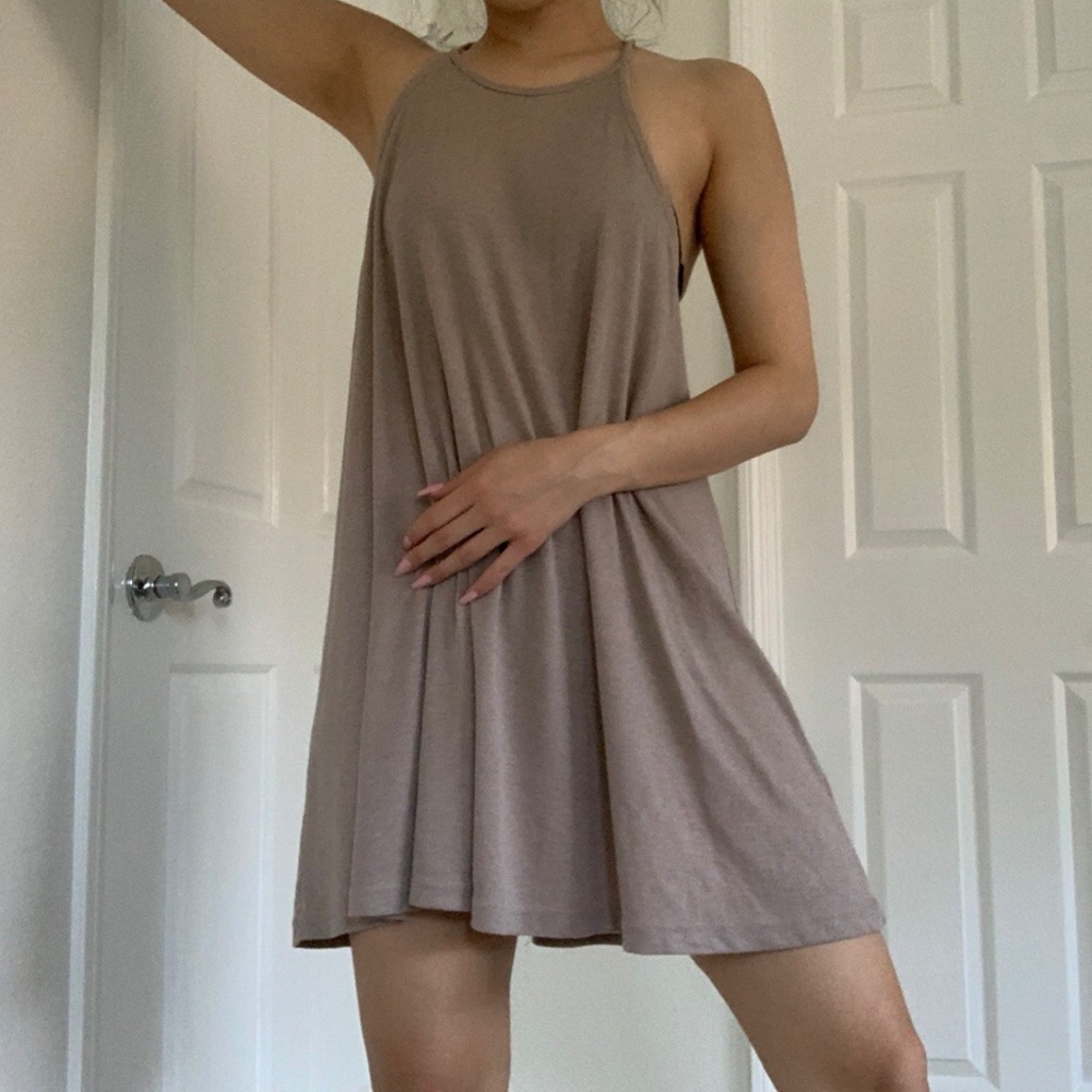 BROWN DRESS